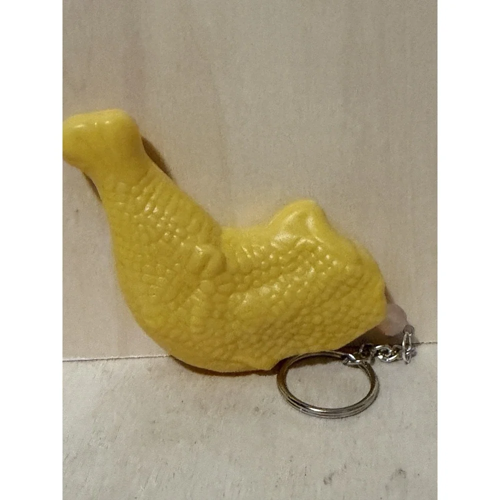 Chicken Leg Keychain Upcycled Toy